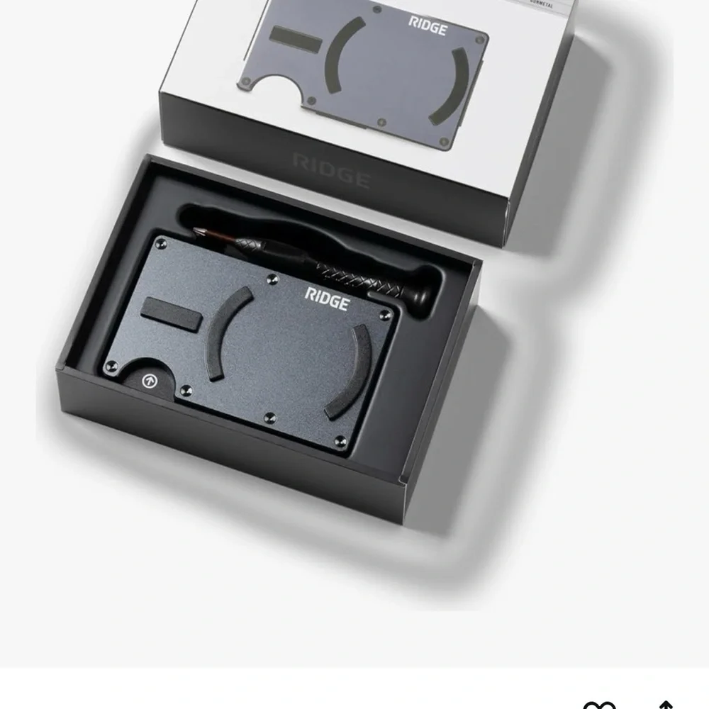 Gunmetal Clip Wallet x2